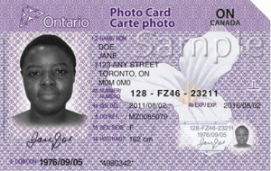 Ontario Photo Card